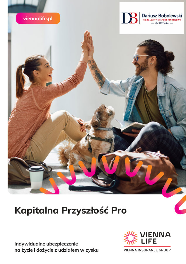 Ulotka Kapitalna Przyszłość Pro od Vienna Life - ubezpieczenie na życie i dożycie z udziałem w zysku