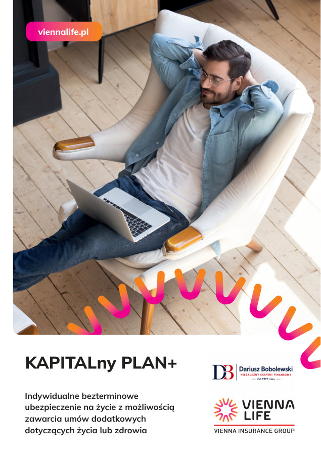 Ulotka KAPITALny PLAN+ od Vienna Life - bezterminowe ubezpieczenie na życie